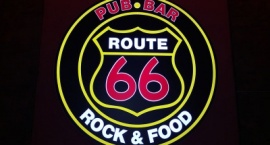 Обемна светеща (LED) реклама "Route 66" Слънчев бряг
